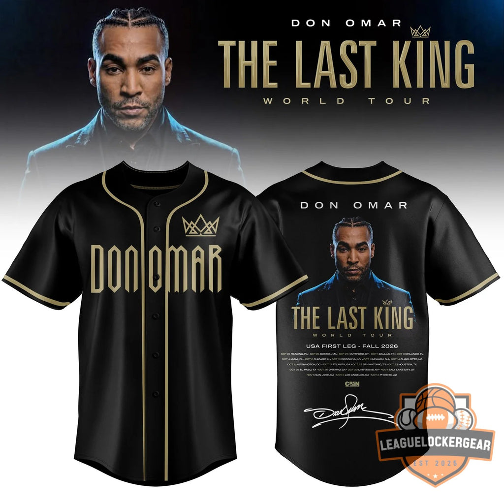 Don Omar The Last King World Tour Fall 2026 Baseball Jersey