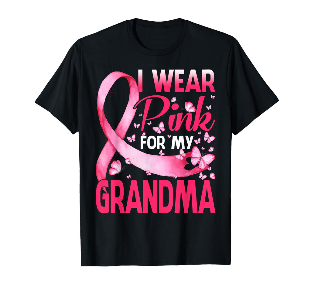 Pink Grandma Breast Cancer Awareness Unisex T-shirt, Sweatshirt, Hoodie (1)