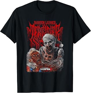 Bloody Art Clown Chainsaw Christmas Horror Unisex T-shirt, Sweatshirt, Hoodie (1)