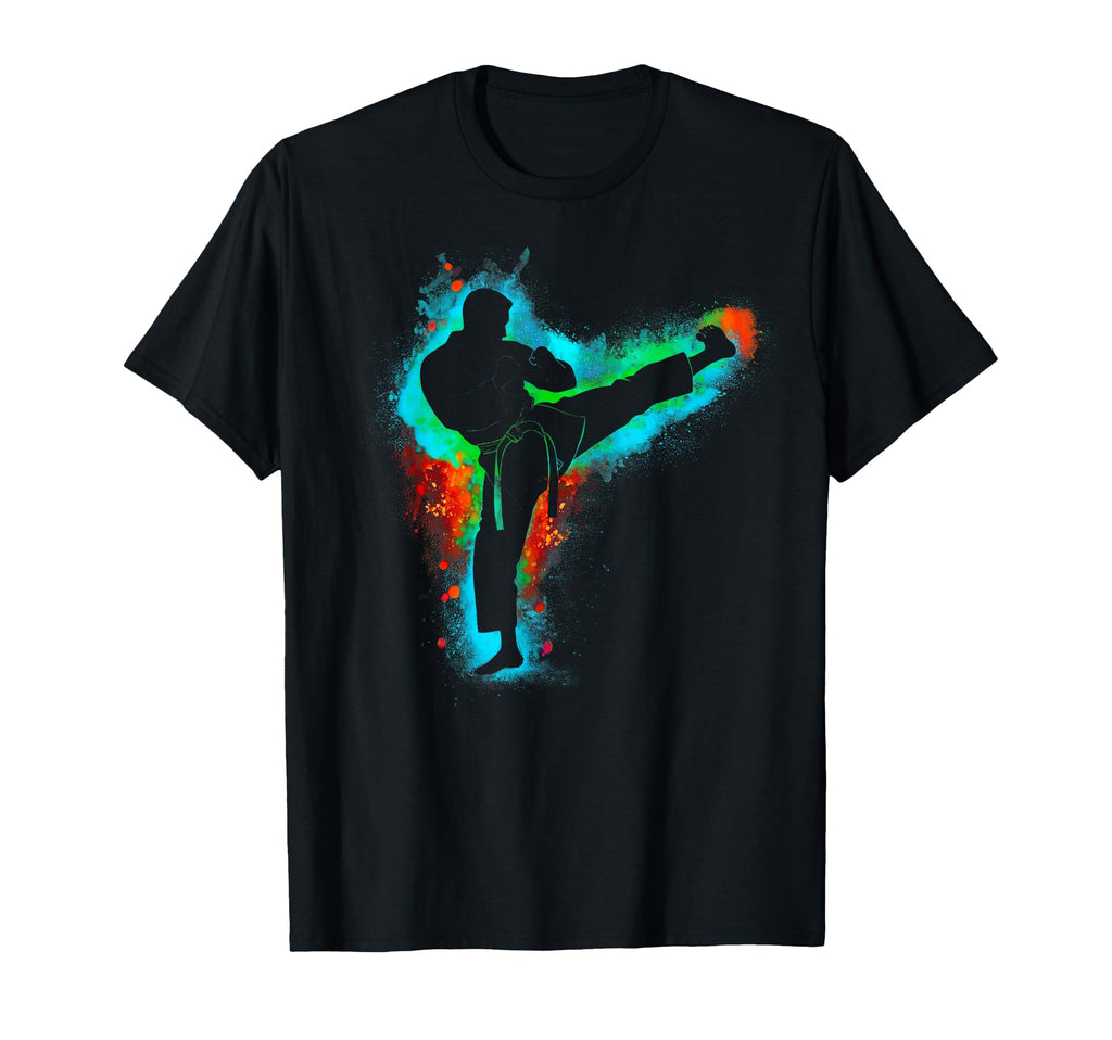 Colorful Retro Taekwondo Martial Arts Karate Unisex T-shirt, Sweatshirt, Hoodie (1)