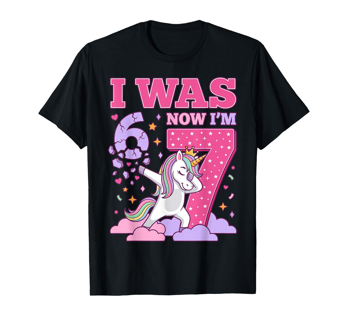 Now I'M Unicorn Girl Birthday Unisex T-shirt, Sweatshirt, Hoodie (1)