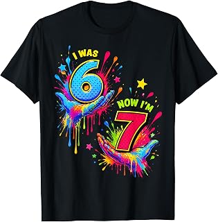 Now I'M Six Seven Meme Colorful Paint Unisex T-shirt, Sweatshirt, Hoodie (1)