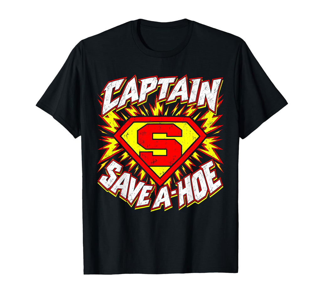 Captain Save Hoe Comic Costume Halloween Unisex T-shirt, Sweatshirt, Hoodie (1)