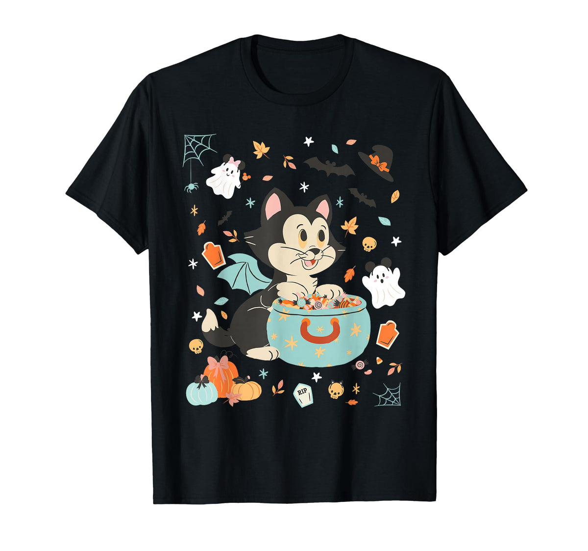 Halloween Figaro Bat-Cat Kitten Costume Collage Unisex T-shirt, Sweatshirt, Hoodie (1)