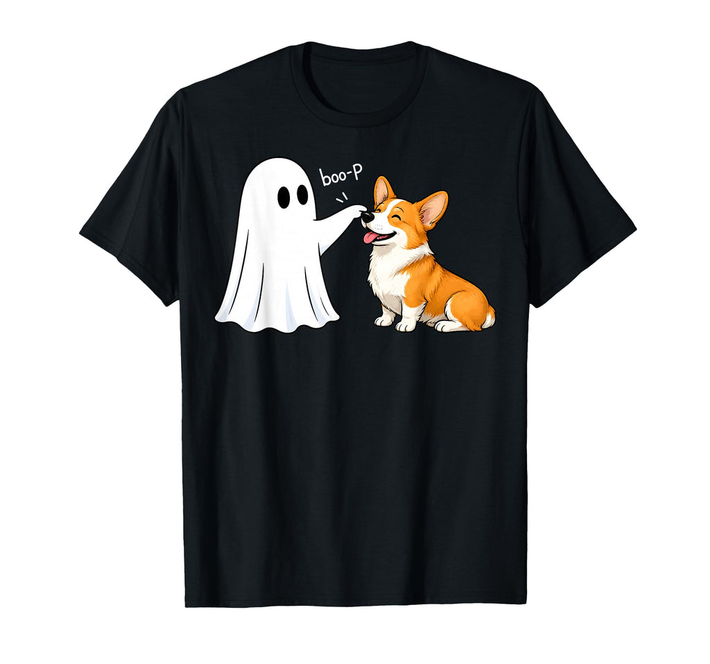 Pembroke Welsh Corgi Boo Ghost Halloween Dog Lover Unisex T-shirt, Sweatshirt, Hoodie (1)