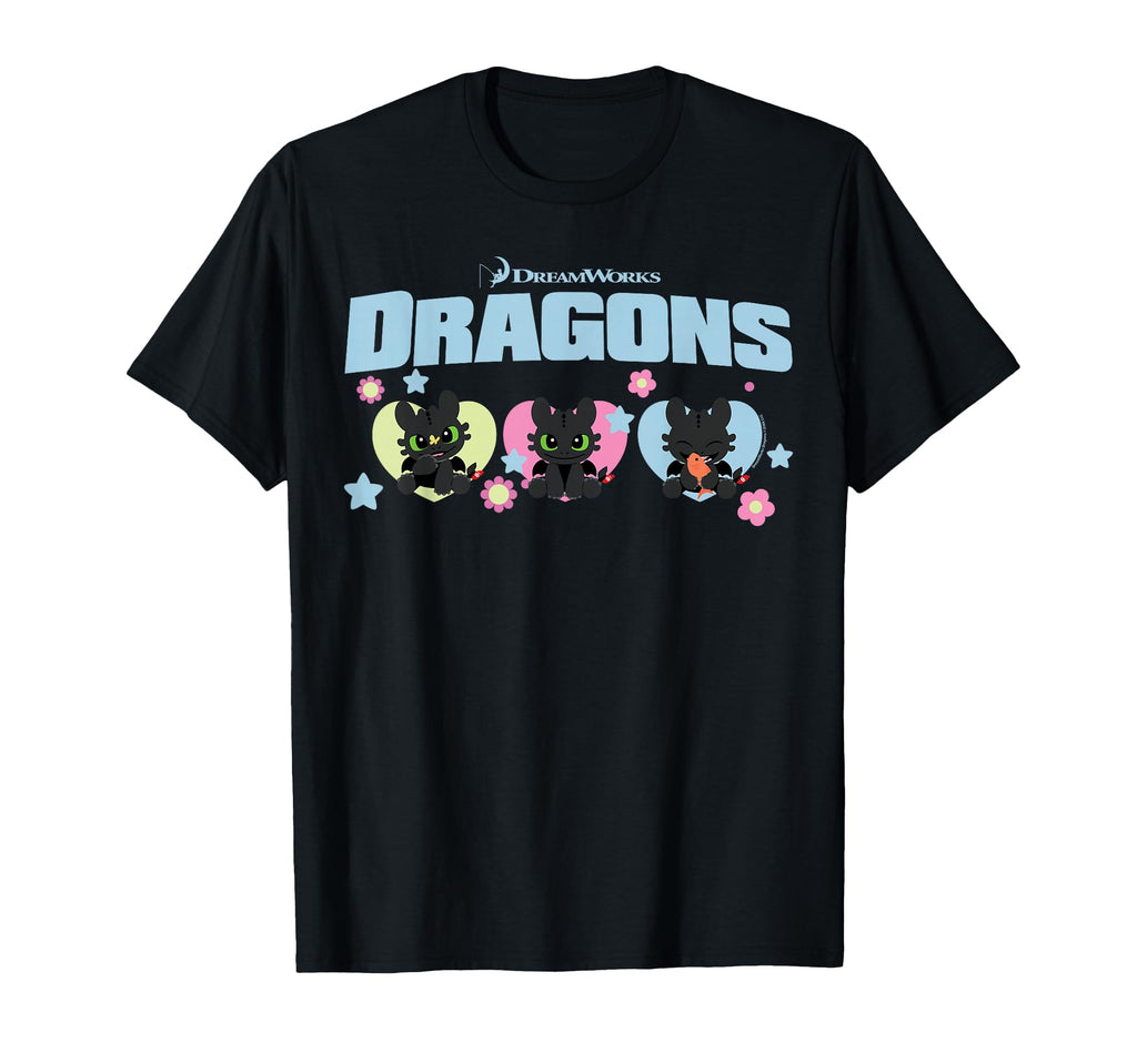 Dreamworks Dragons Toothless Trio Unisex T-shirt, Sweatshirt, Hoodie (1)