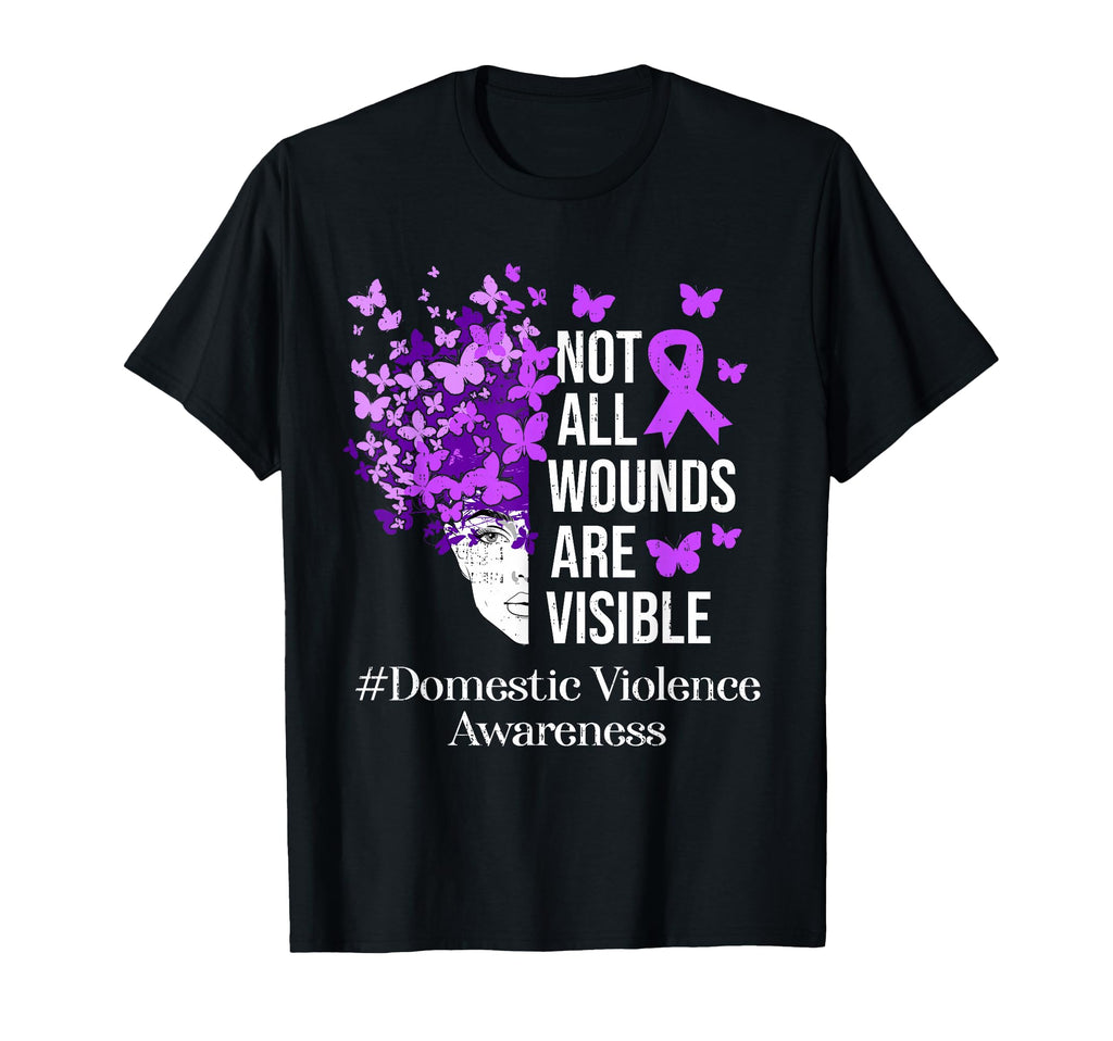 Domestic Violence Awareness Ribbon Purple Family Unisex T-shirt, Sweatshirt, Hoodie (1)