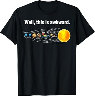 Well Awkward Flat Earth Solar System Unisex T-shirt, Sweatshirt, Hoodie (1)