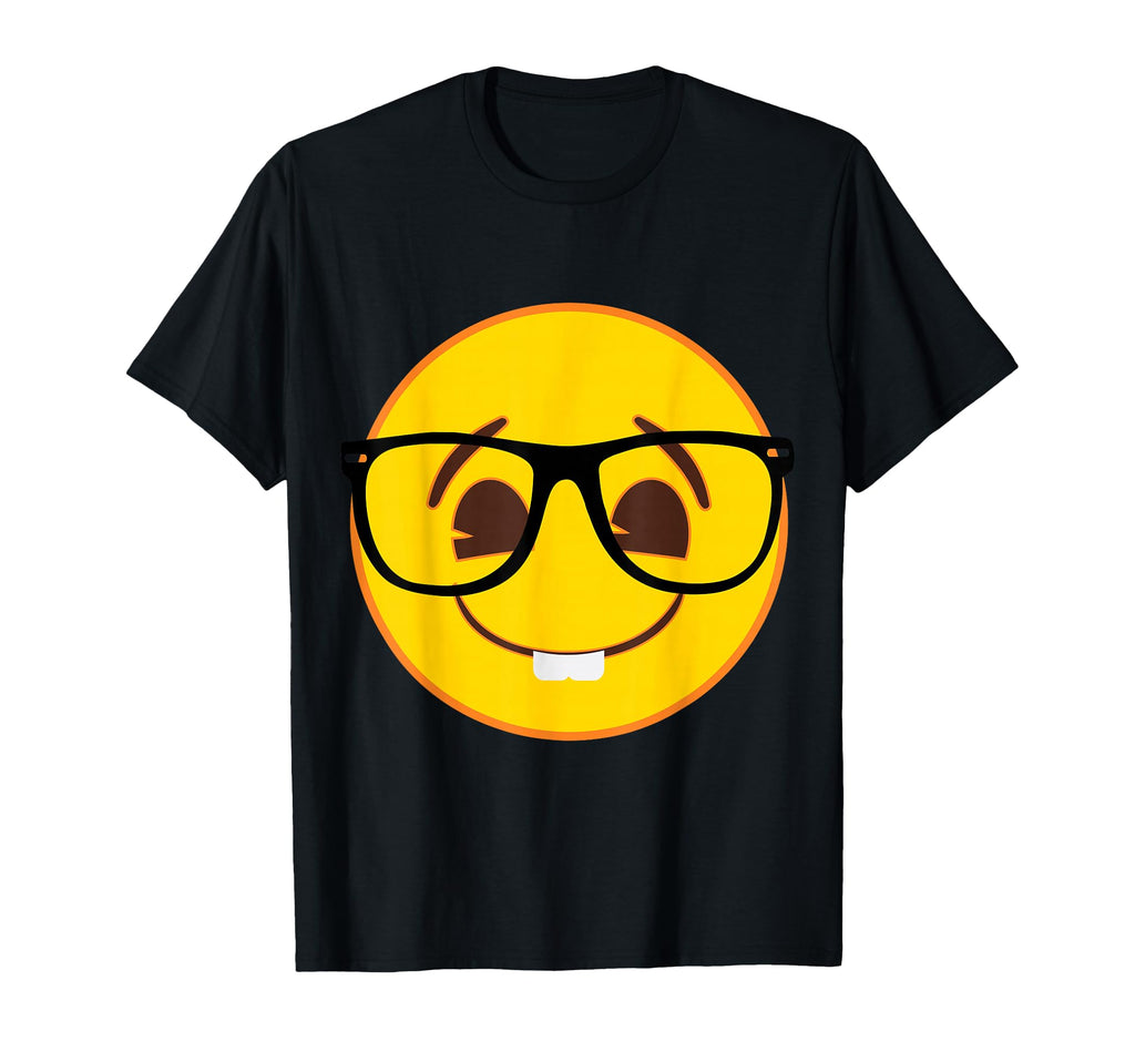 Official Emoji Nerd Glasses Yellow Smile Face Unisex T-shirt, Sweatshirt, Hoodie (1)