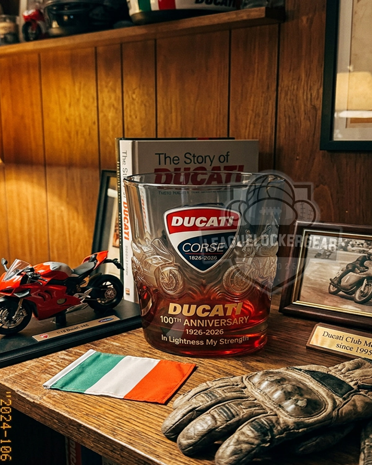 Ducati 100th Anniversary 1926-2026 Whiskey Glass