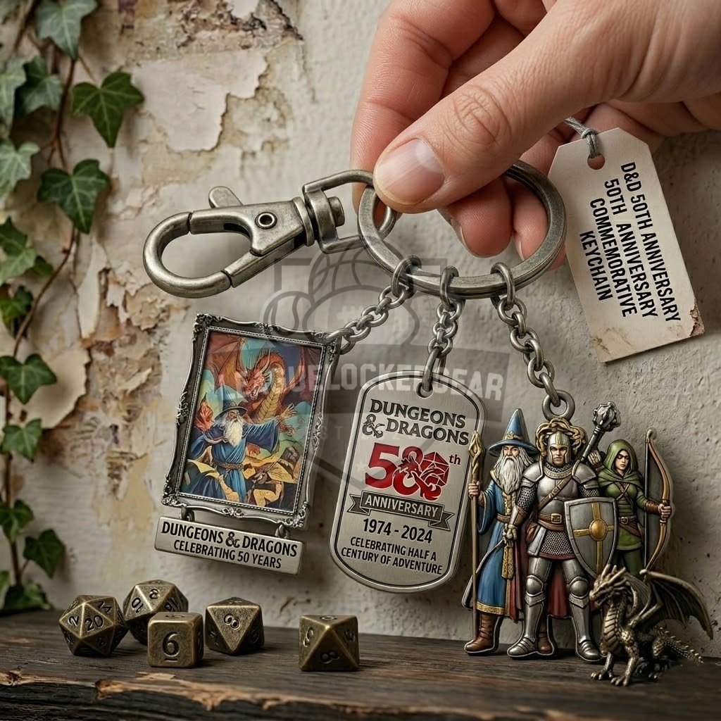 Dungeons & Dragons 50th Anniversary Commemorative Keychain