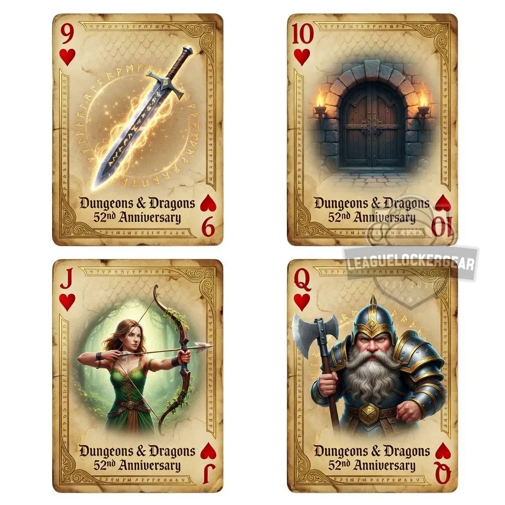 Dungeons & Dragons 52nd Anniversary 1974-2026 Playing Cards