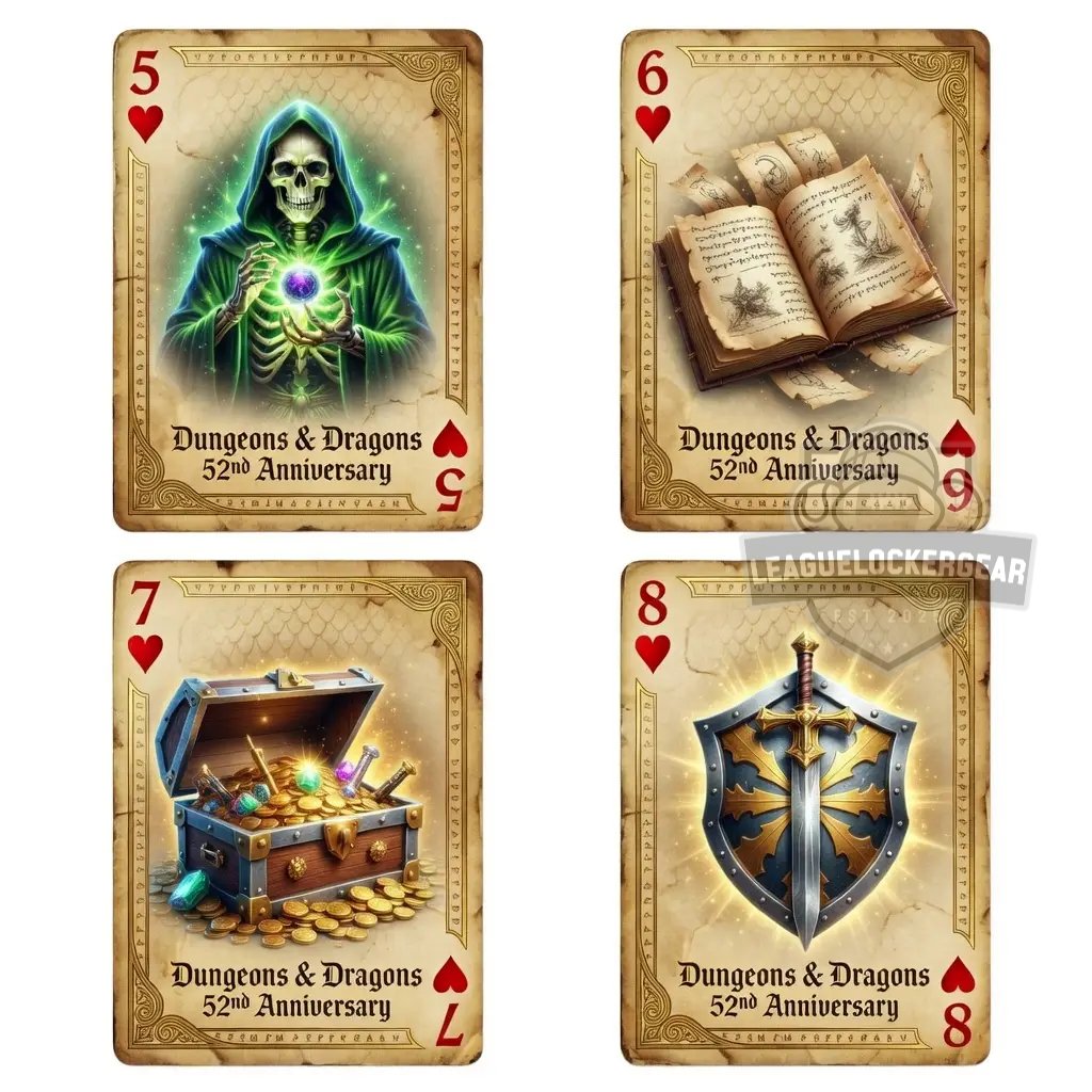 Dungeons & Dragons 52nd Anniversary 1974-2026 Playing Cards