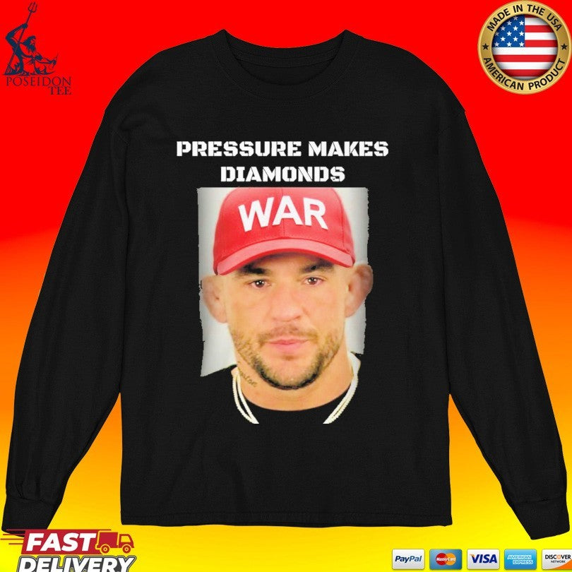 Dustin Poirier Mugshot Pressure Makes Diamonds T-shirt