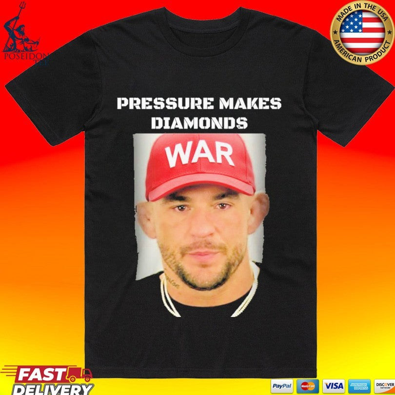 Dustin Poirier Mugshot Pressure Makes Diamonds T-shirt