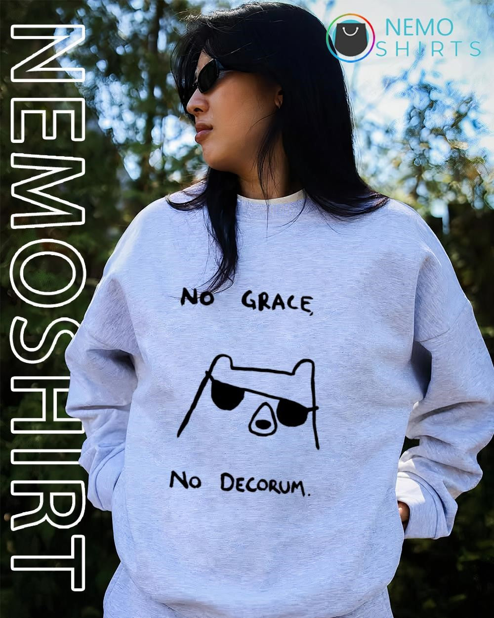 Badly Drawn Bears no grace no decorum shirt