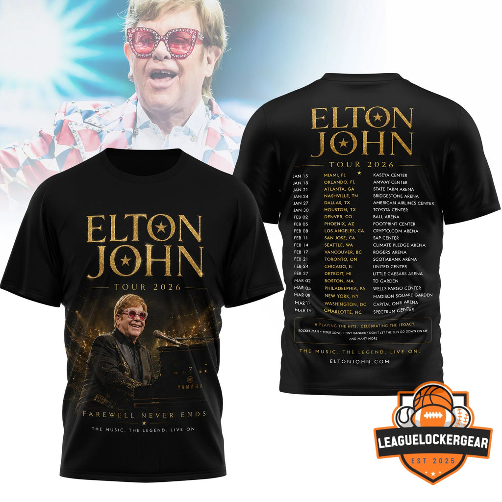 Elton John Tour 2026 T-Shirt