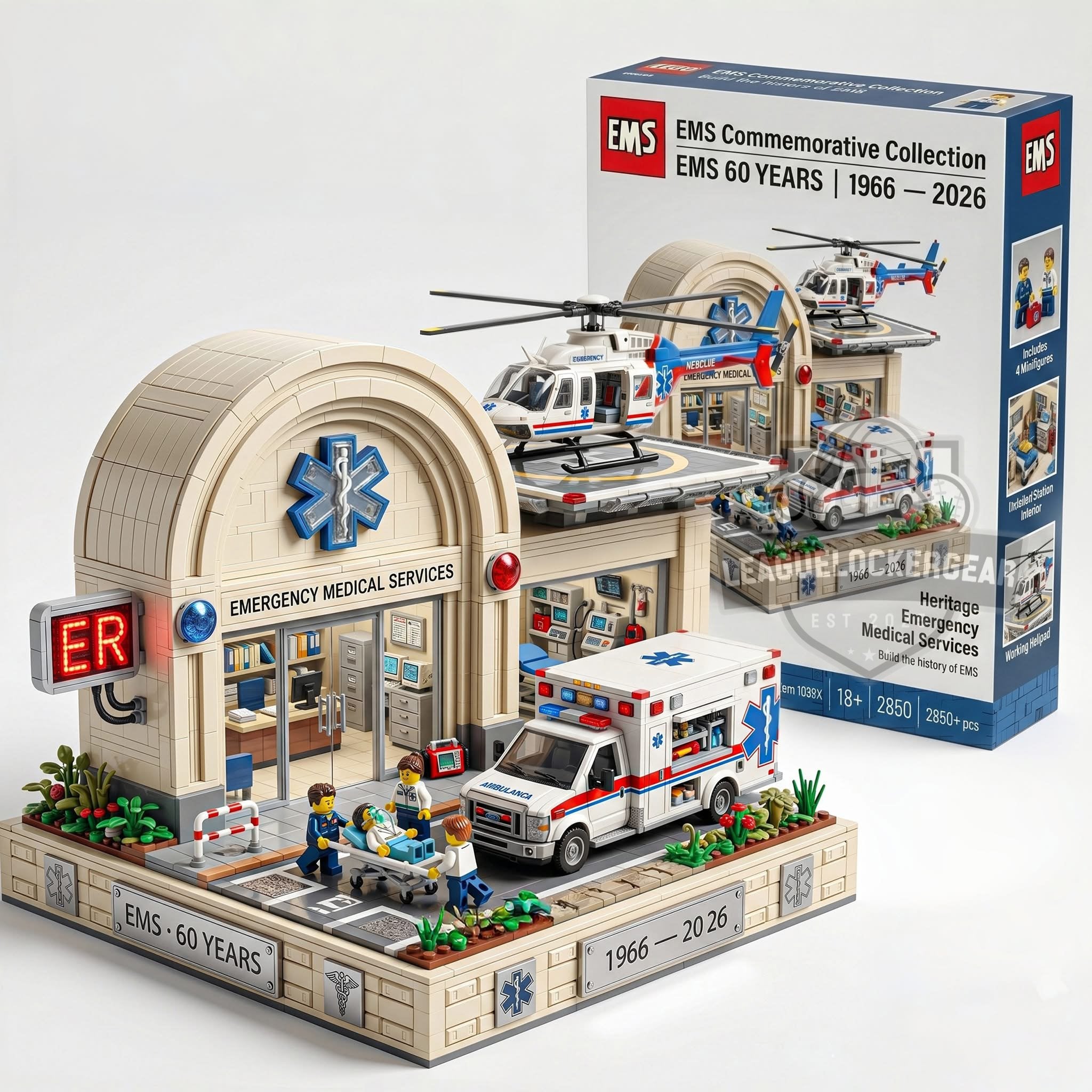 EMS 60 Years Anniversary Lego Set
