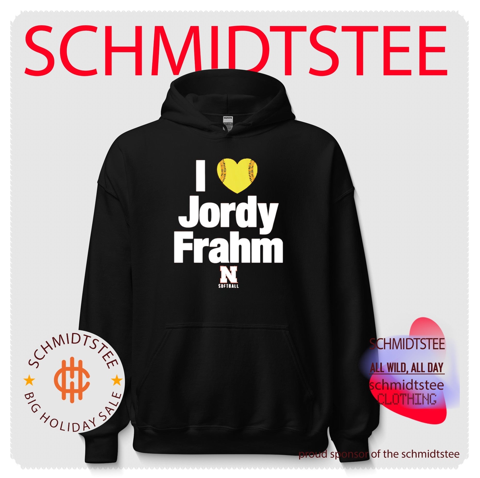I love Jordy Frahm Nebraska Softball shirt