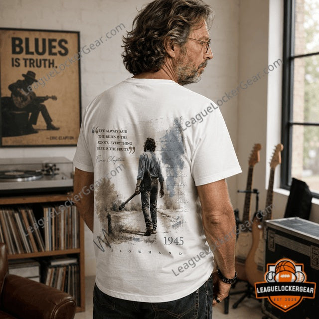 Eric Clapton Slowhand Album 1945 Birth Year Blues Quote T-Shirt