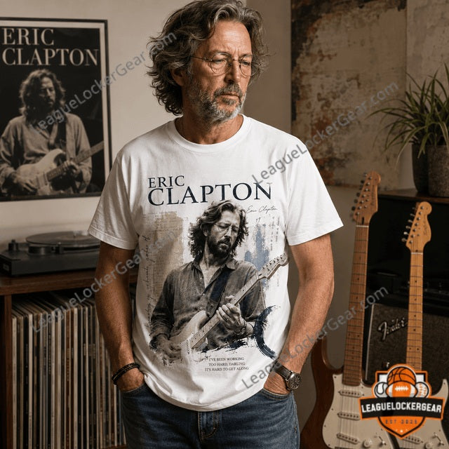 Eric Clapton Slowhand Album 1945 Birth Year Blues Quote T-Shirt
