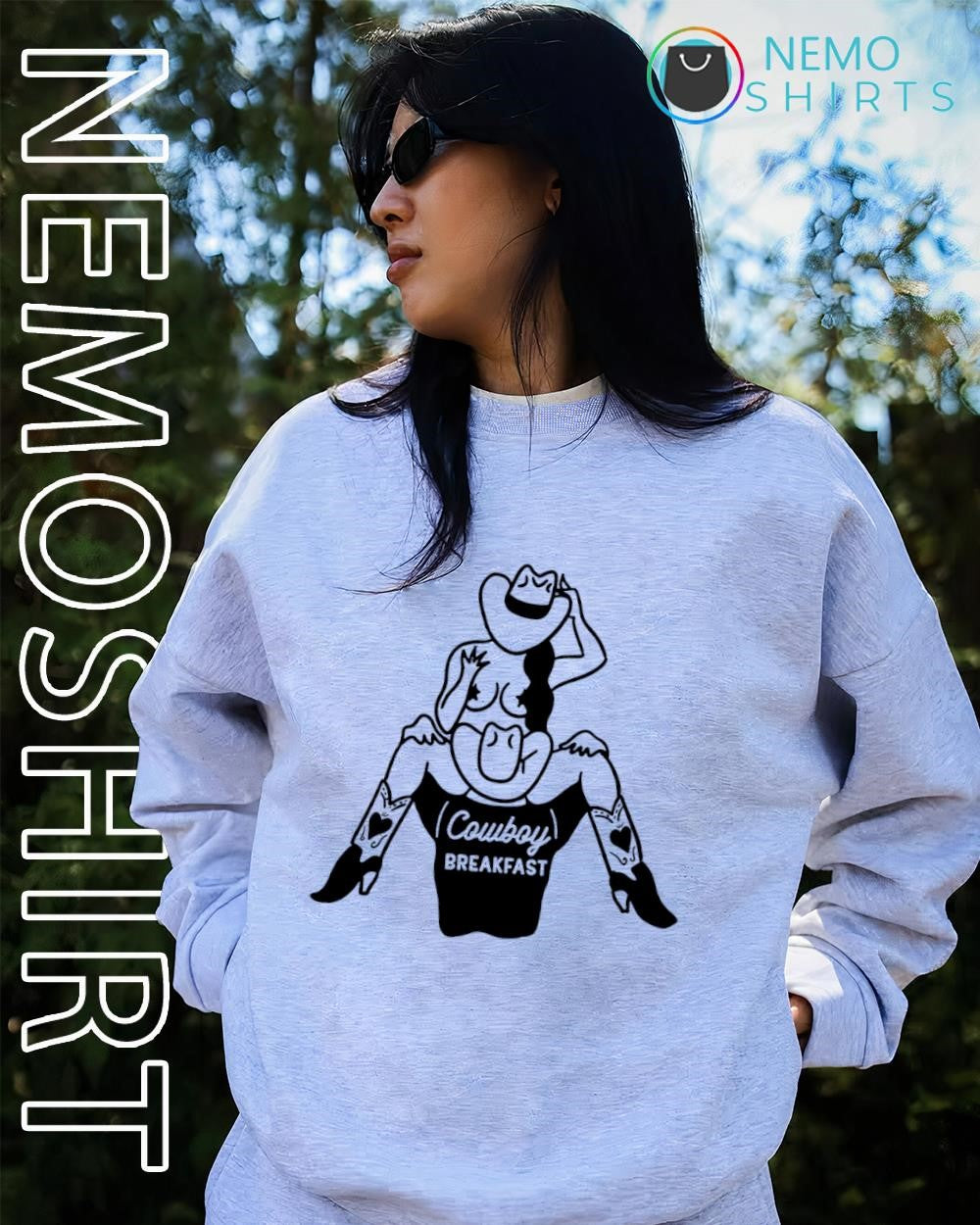Cowboy Cowgirl breakfast shirt
