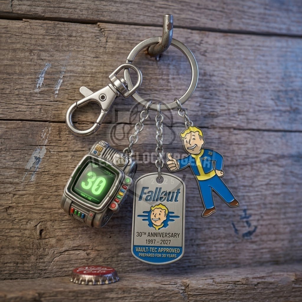 Fallout 30th Anniversary 1997-2027 Keychain