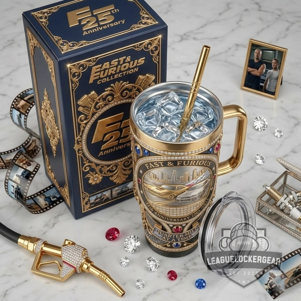 Fast & Furious 25th Anniversary Tumbler With Handle