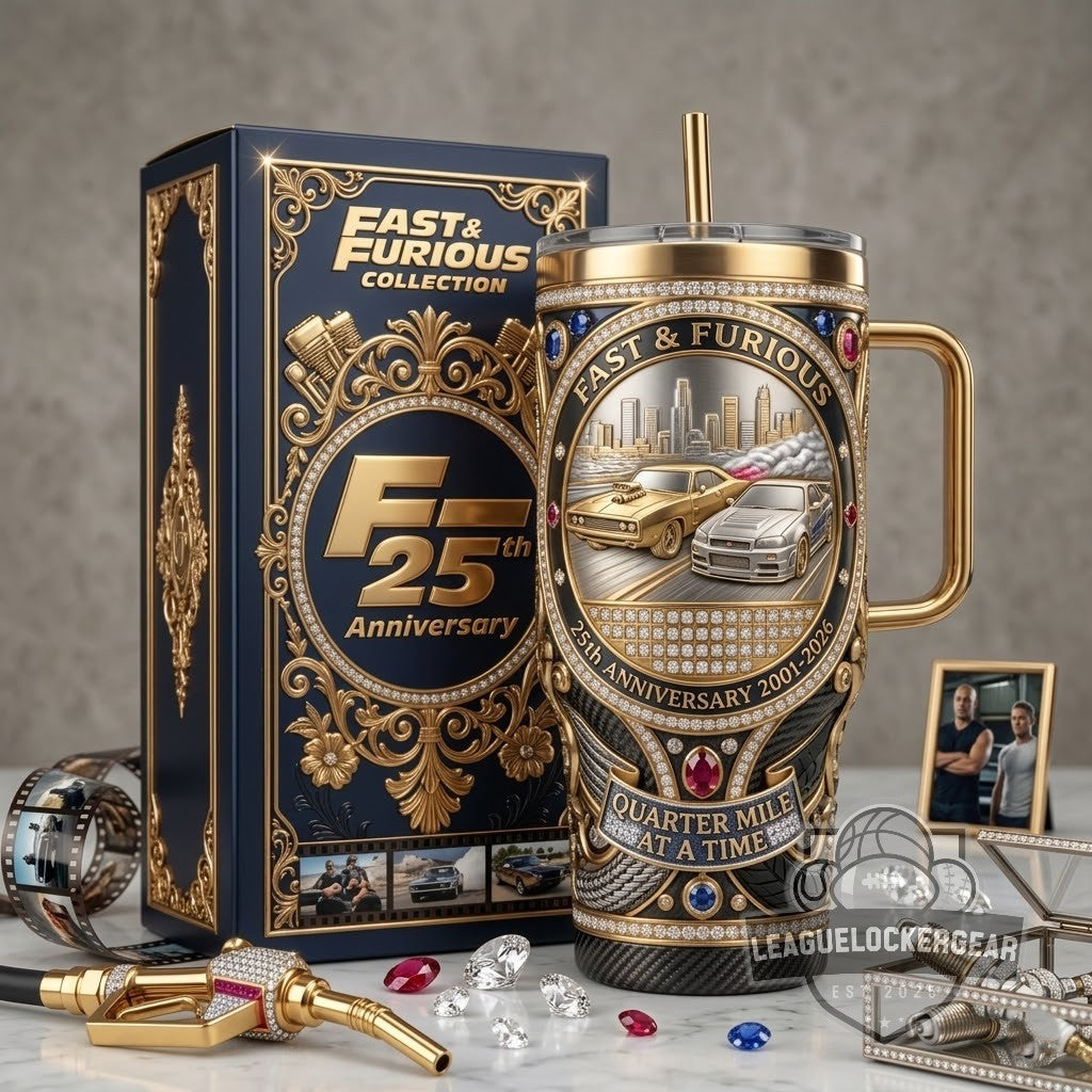 Fast & Furious 25th Anniversary Tumbler With Handle