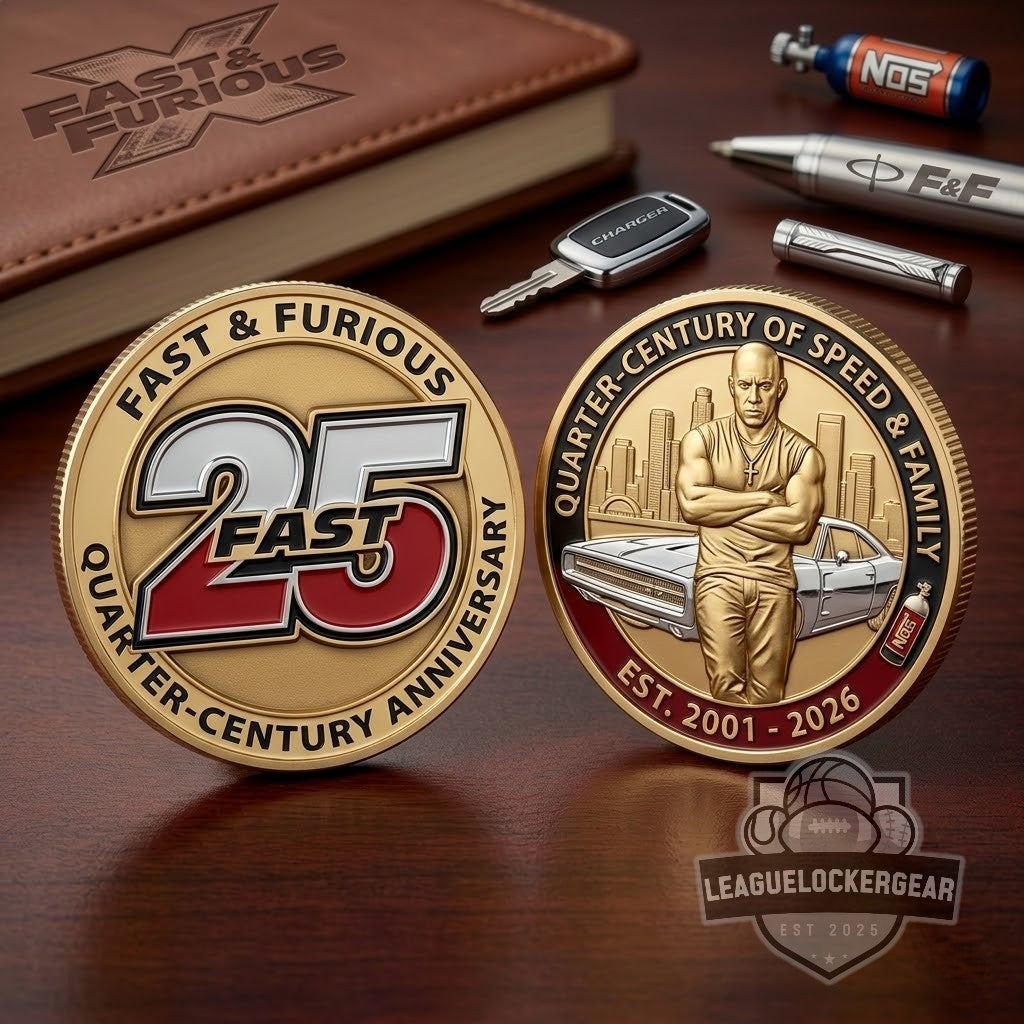 Fast & Furious 25th Quarter-Century Anniversary Commemorative Coin