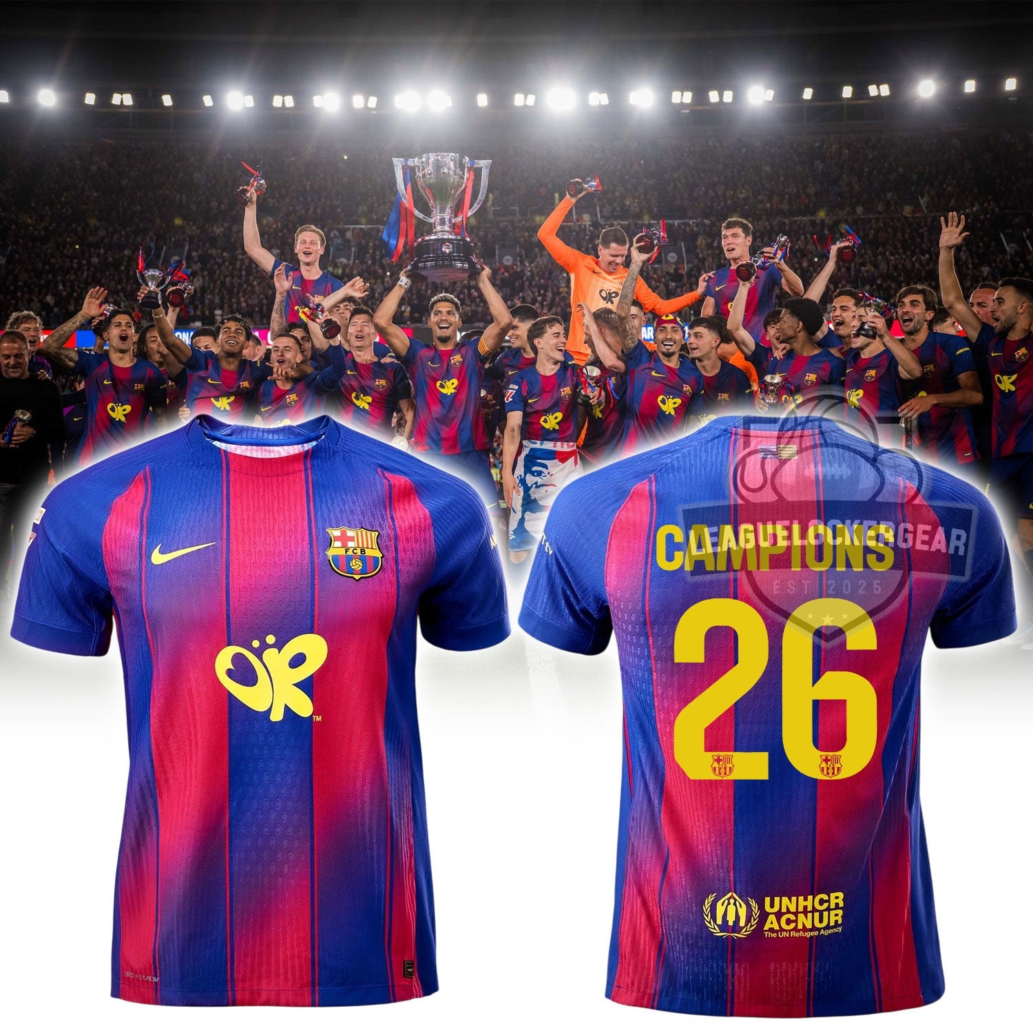 FC Barcelona La Liga Champions 2026 Jersey