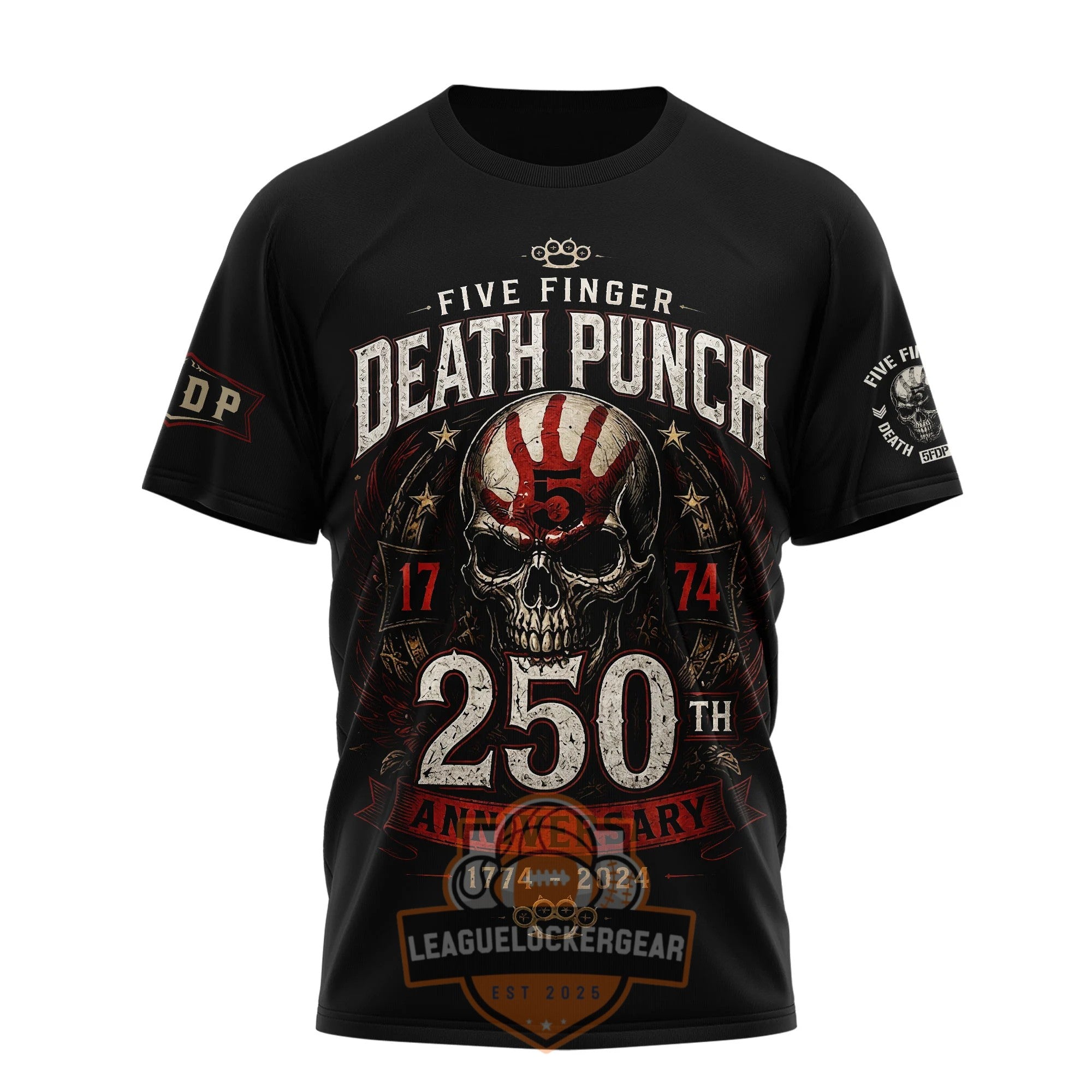 Five Finger Death Punch 250th Anniversary 3D T-Shirt