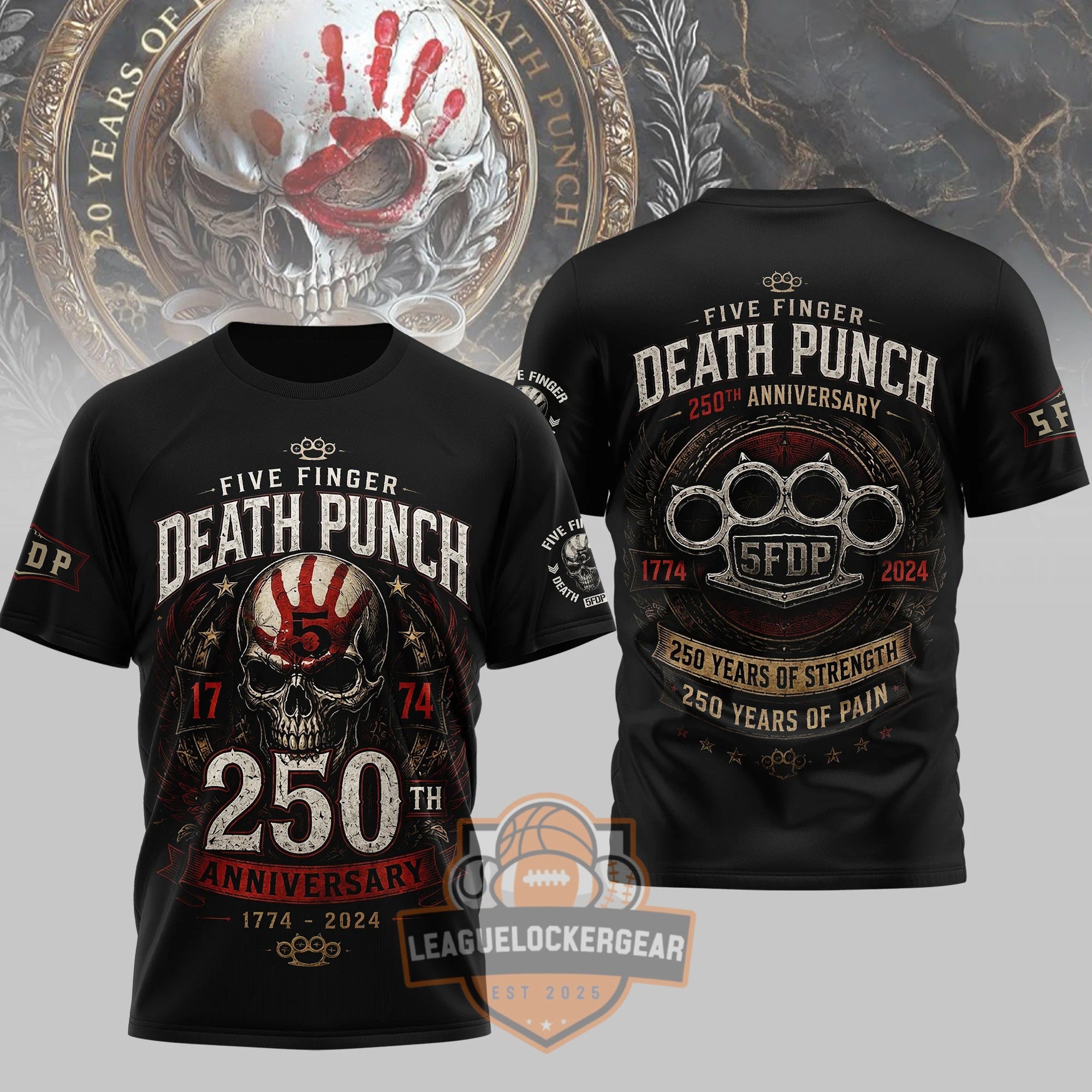 Five Finger Death Punch 250th Anniversary 3D T-Shirt