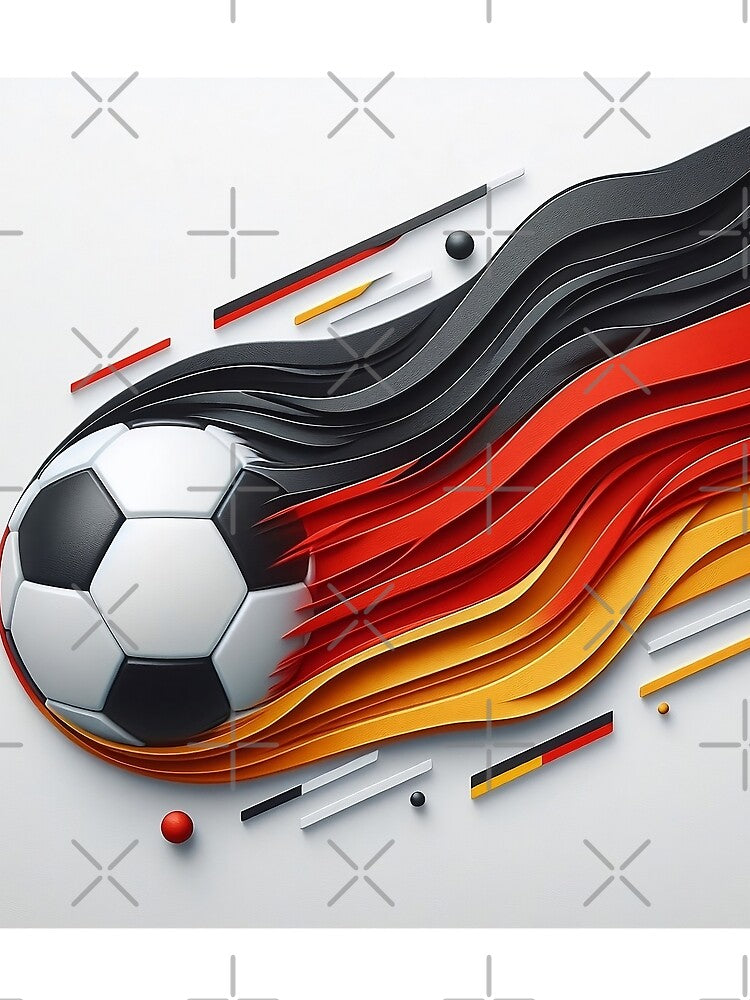 Football in German colour frenzy by Sascha-Heiko