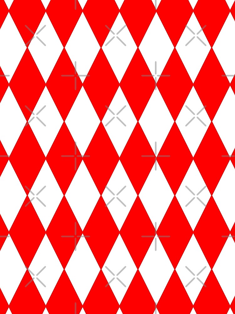Red and White Harlequin by starrylite