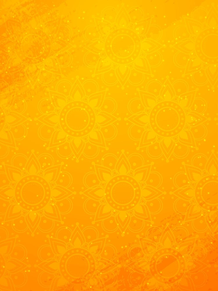 Golden Sunshine Mandala Pattern by Apurva Joshi
