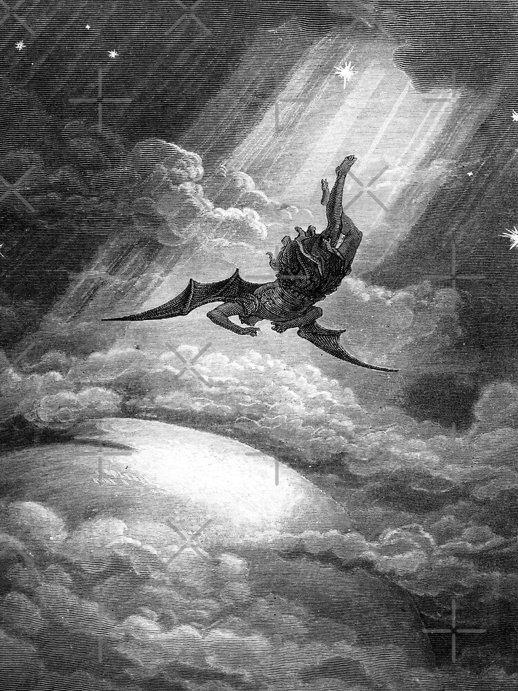 The Fall of Satan - Gustave Dore by forgottenbeauty