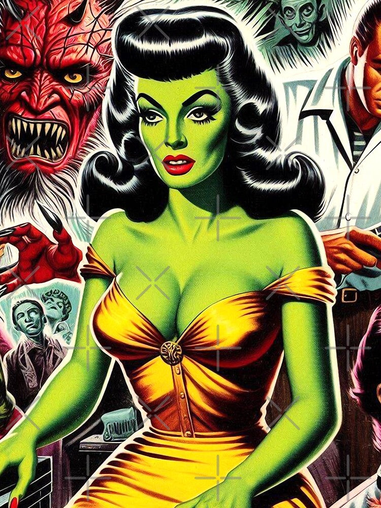 Monster Pin-up by PulpVintage