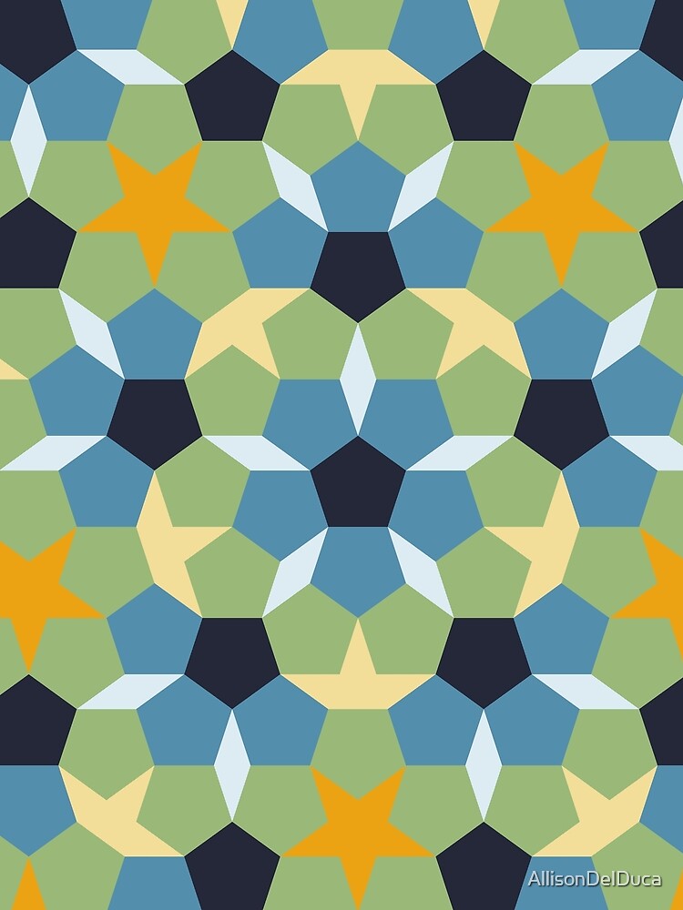 Kaleidoscope Penrose Tile by AllisonDelDuca