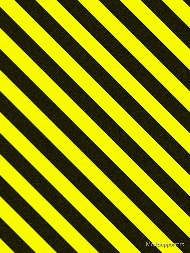 Madchester black yellow stripes Factory design by ModSupporters