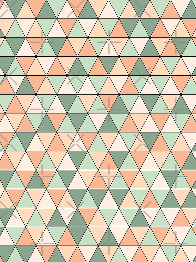 Indie triangle geometric pattern by Anna Naftaly