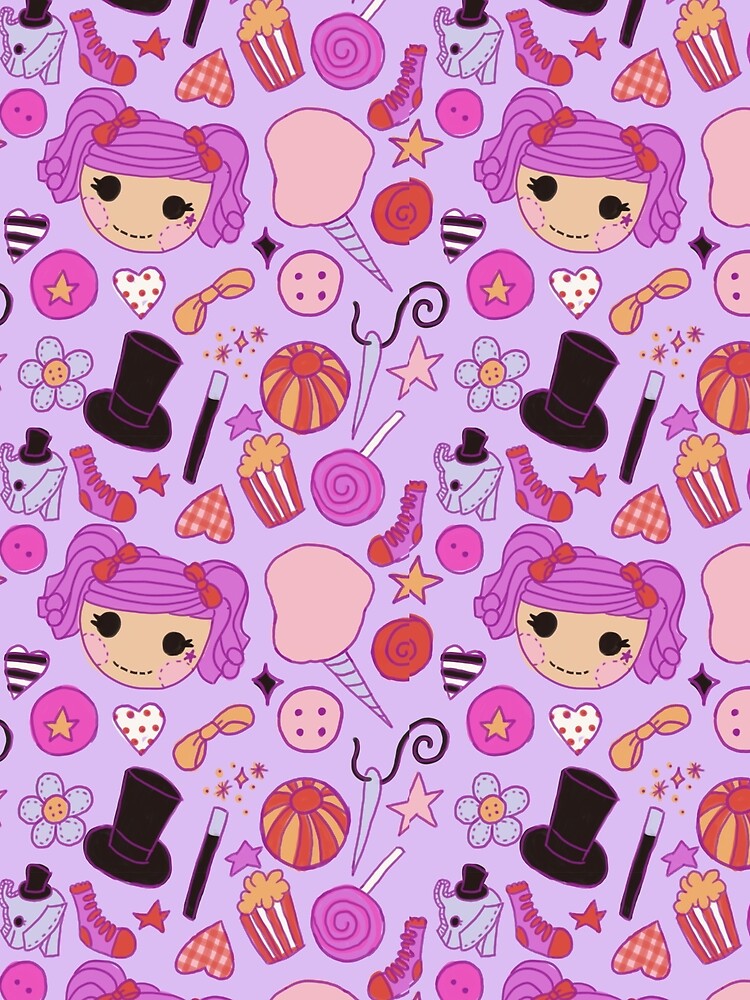 clowncore circus doll pattern by lavender afternoon