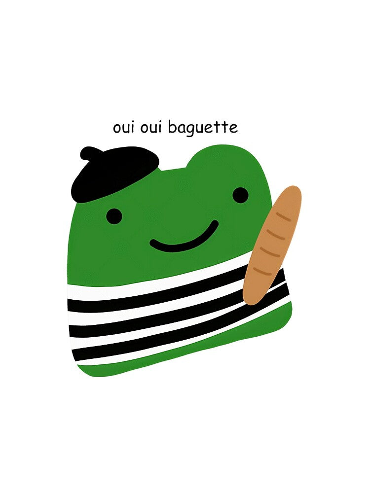 Oui Oui Baguette French Frog by BaSeArt21