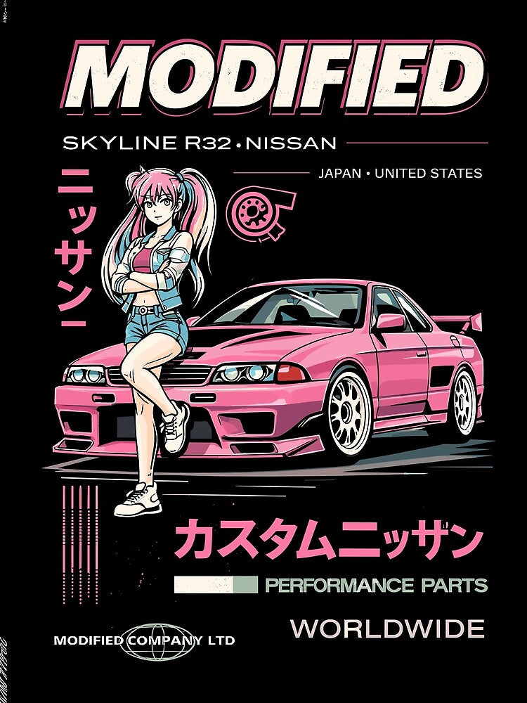 Modified Nissan Custom Parts by Matinez Pink