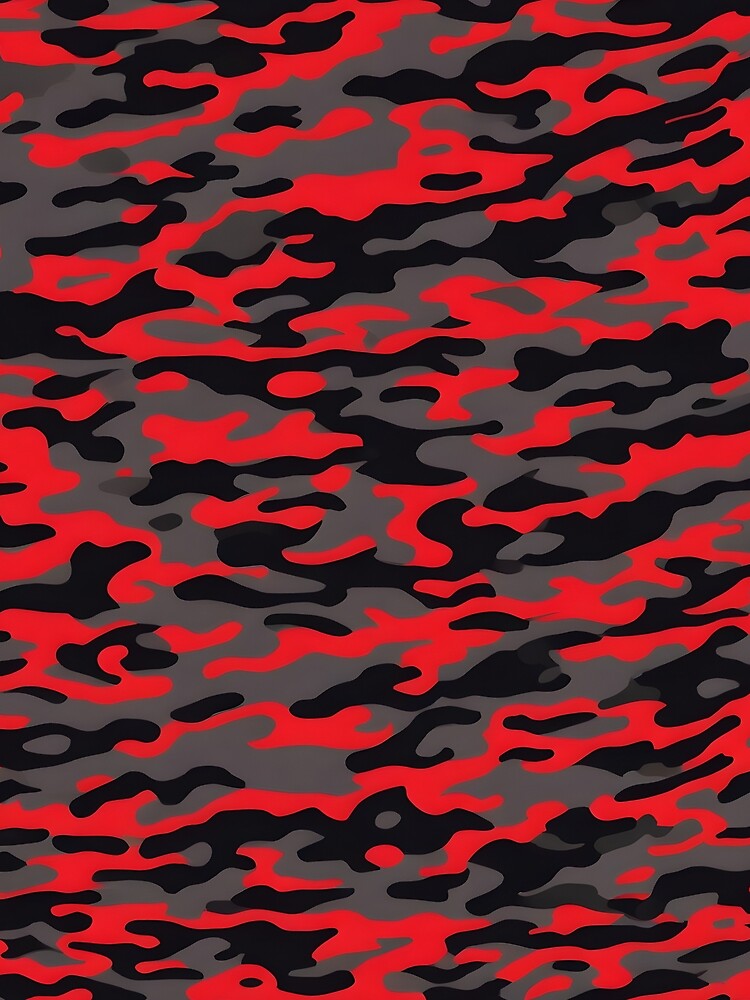 Red and Black Camo by TheCamoShop