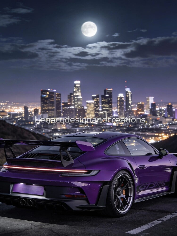 Porshe gt3s overlooking city skyline by Legacydesignandcreations