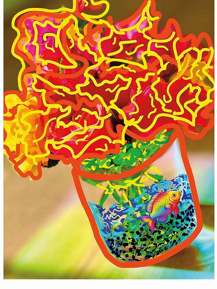 G GORGIANA #3 - GIGA GORGEOUS BLOOMS TRACE ART by Giga Gorgeous Blooms