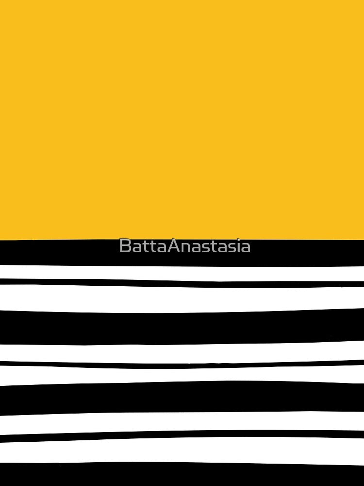 Simple design with lines - yellow by BattaAnastasia