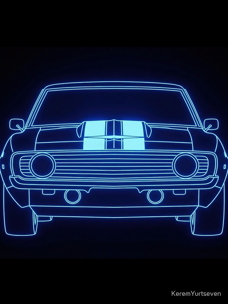 Legendary Custom Vintage American Muscle Neon by KeremYurtseven