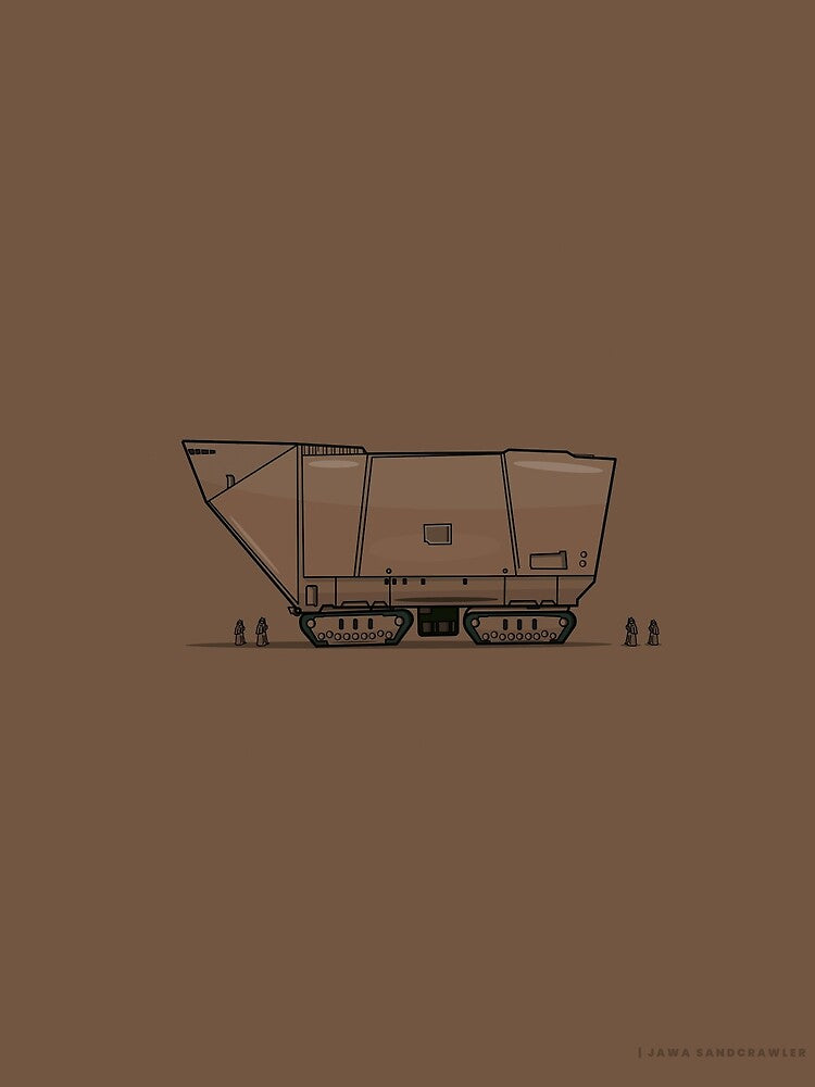 Sandcrawler & Jawas by littlejedi